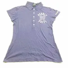 パーリーゲイツ ポロシャツ コットン レディース サイズ2 パープル系