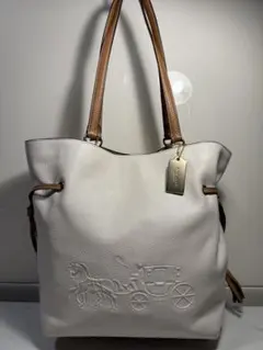 COACH コーチ アンディ トートバッグ レザー ホワイト