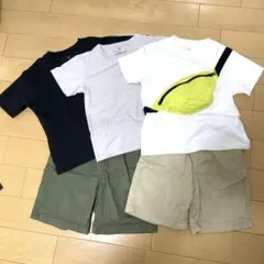 男の子 まとめ売り UNIQLO.GU.無印良品Tシャツ＆ハーフパンツセット