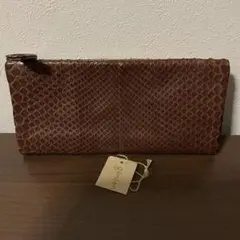 ☆開店セール☆ 小銭入未使用 使用二日 美品 ゲンテン リアルパイソン 長財布①