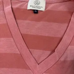 BEAUTY & YOUTH XL Vネックシャツ オレンジ
