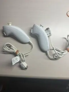 ヌンチャク　Wii U ホワイト 有線コントローラー 2個セット