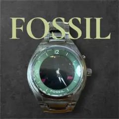 フォッシル　FOSSIL グリーン 腕時計(クォーツ) ジャンク訳あり　B品