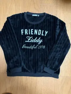 ZIDDY 黒 フリース トレーナー　150サイズ