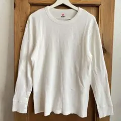 【Hanes / BEEFY-T】サーマルクルーネックロングスリーブ　ホワイトのサムネイル