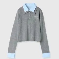 ダブルカラーデザインニット