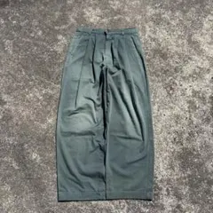 90s USA製 DOCKERS チノパン ツータック グリーン ダブル
