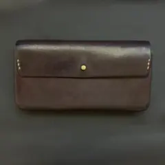 SAFUJI 長財布 ブラウン スナップボタン SAFUJI 長財布 ブラウン スナップボタン - メルカリ