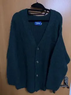 KEBOZ ダークグリーン ボタン付きカーディガンのサムネイル