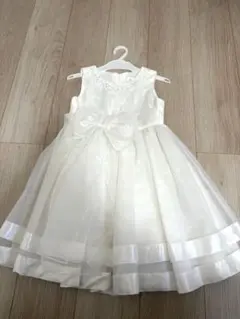 ホワイト　フォーマルドレス 120サイズ