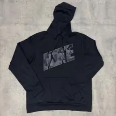 00s y2k nike ナイキ ポリ パーカー 黒 デカロゴ