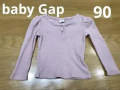 baby Gap ワッフル素材　ピンク　長袖ロンT カットソー