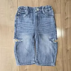 新品 バースデイ サイドスラッシュ デニムパンツ 80