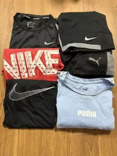 NIKE PUMA まとめ売6点セットキッズ夏服半袖140〜150センチ