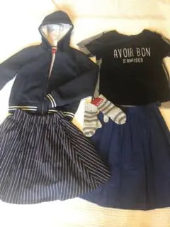 美品＊女の子おまとめ150-160アースボアブルゾン ローリーズなど　新品手袋他