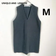 UNIQLO and LEMAIRE【M】ニットベスト チュニック グリーン