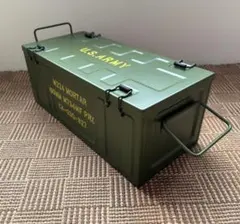U.S.ARMY メタルケース USアーミー インテリア 収納ケース CDラック