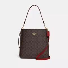 COACH コーチ　モリーバケット　バッグ　シグネチャー　 キャンバス