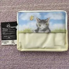 わちふぃーるど　ダヤン　ティッシュ付きポーチ/アイボリー　未使用タグ付きのサムネイル