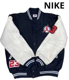 NIKE AIR JORDAN スタジャン　90s Lサイズ　袖レザー
