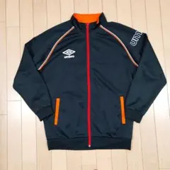umbro/アンブロ　 ジャージ　ジップアップジャケット　 160 黒　オレンジ