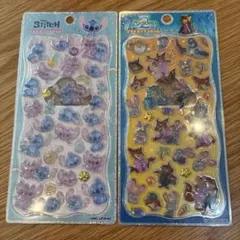 スティッチ　ズートピア　プチドロップステッカー