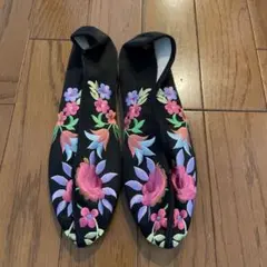 台湾⭐︎台南　刺繍シューズ/チャイナシューズ/オリエンタルシューズ　約22cm