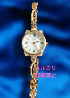 さ*様 【極美品】腕時計 レディース ピンクゴールド ブレスレットウォッチ 白蝶のサムネイル