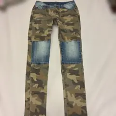 マイケルコース　迷彩柄デニムスキニーパンツ