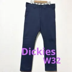 ディッキーズ　ネイビー スリムフィットパンツ 133M40WD03 W32