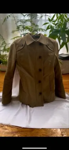 カーキ トレンチコート風ジャケット