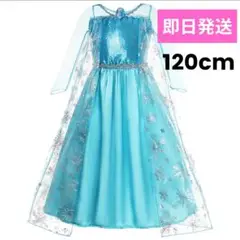 新品　アナ雪　エルサ　衣装　コスプレ　ドレス　120cm