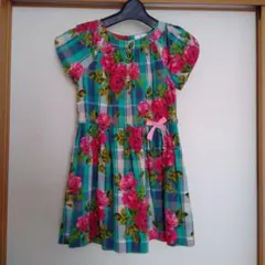 LIBERTY London 　花柄ノースリーブワンピース　130