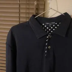 良品 06AW コムデギャルソンオム 長袖 ポロシャツ S 黒 ブラック 00s 良品 06AW コムデギャルソンオム 長袖 ポロシャツ S 黒 ブラック 00s