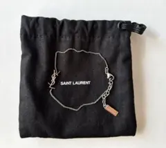 SAINT LAURENT ロゴプレート付きブレスレット