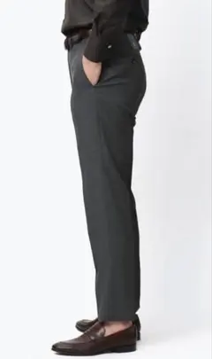 【美品】 INCOTEX 超定番ドレススラックス 35型 ミディアムグレー 46