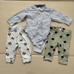 6Mセット！H&M ボディスーツ & Carter's パンツ