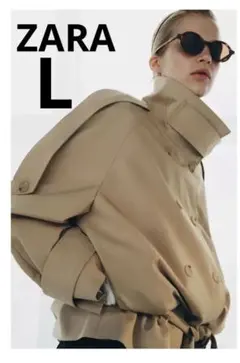 WOMAN COLLECTION ショート丈ハイネックトレンチコート M - メルカリ