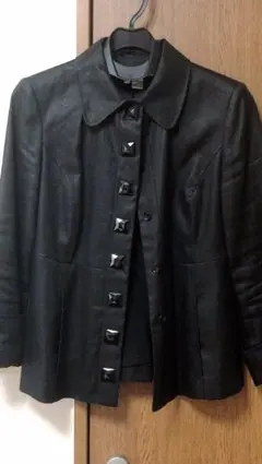 ZARAジャケット黒ZARAベーシック麻S