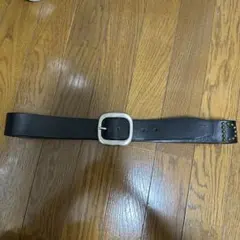 DOLCE&GABBANA スタッズ レザーベルト ブラック