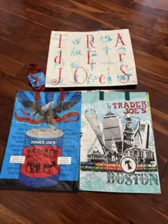 トレーダージョーズ エコバッグ　ワシントン&ボストン＆ボトルバッグ