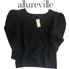【allureville】バタフライチューリップスリーブ ブラウス ブラック