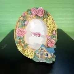 バラの花装飾 楕円形壁掛け鏡 - メルカリ