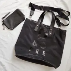 ドルチェ&ガッバーナ D&G ブラック トートバッグ ポーチ付きのサムネイル