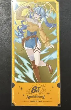 にじさんじ 8周年 特典 チケット風カード クリアカード 珠乃井ナナ