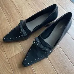 【即購入OK】RAND スタッズ ポインテッドトゥ パンプス