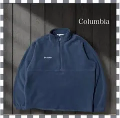 3731/コロンビア ワンポイント刺繍ロゴ フリースジャケット L
