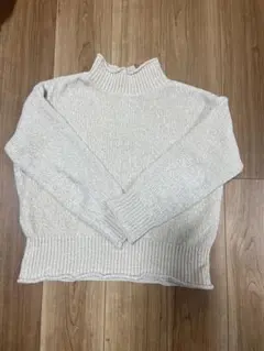 イッツデモ（ITS'DEMO）　ベロアモールニット/オフホワイトです。