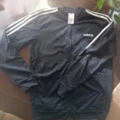 美品★adidas*アディダス★黒 ジャージ トラックジャケット
