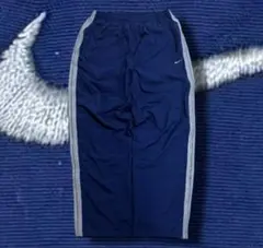 00s nike y2k バギーナイロンパンツ サイドライン ネイビー テック系